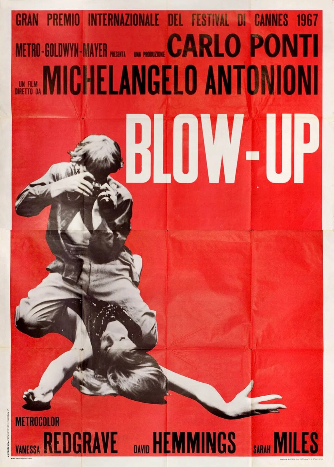 Blow Up, 1967 Italian Movie Poster