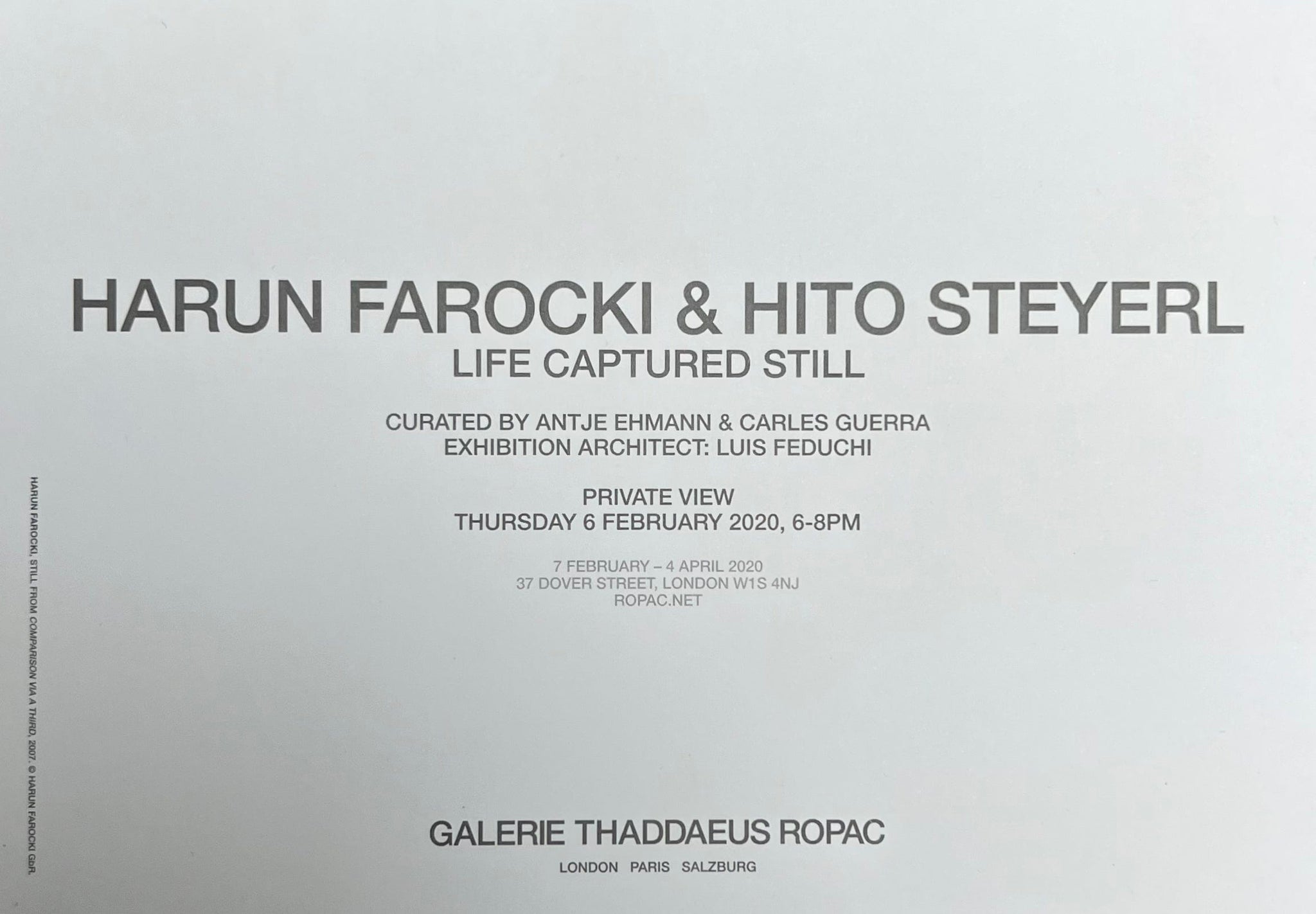 Harun Farocki - Still From Comparison via a Third, 2007