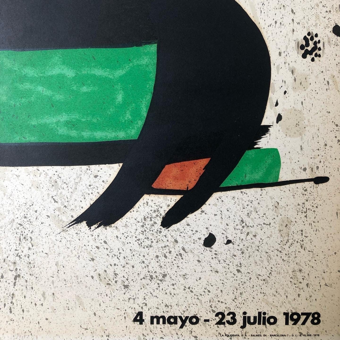 Joan Miró exhibition Poster, 1978 - Fundació Joan Miró