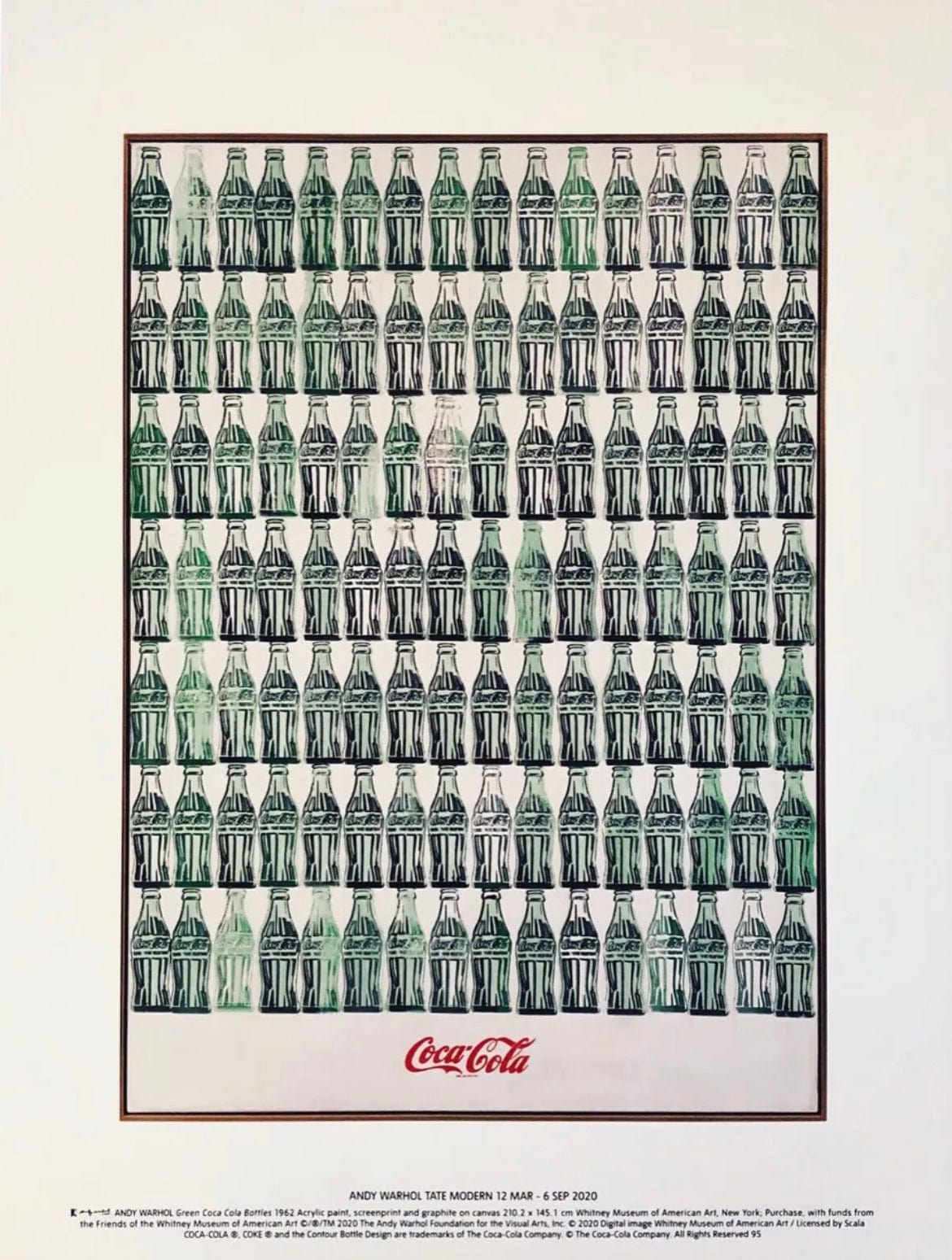 Andy Warhol - Green Coca Cola Bottles, 1962
