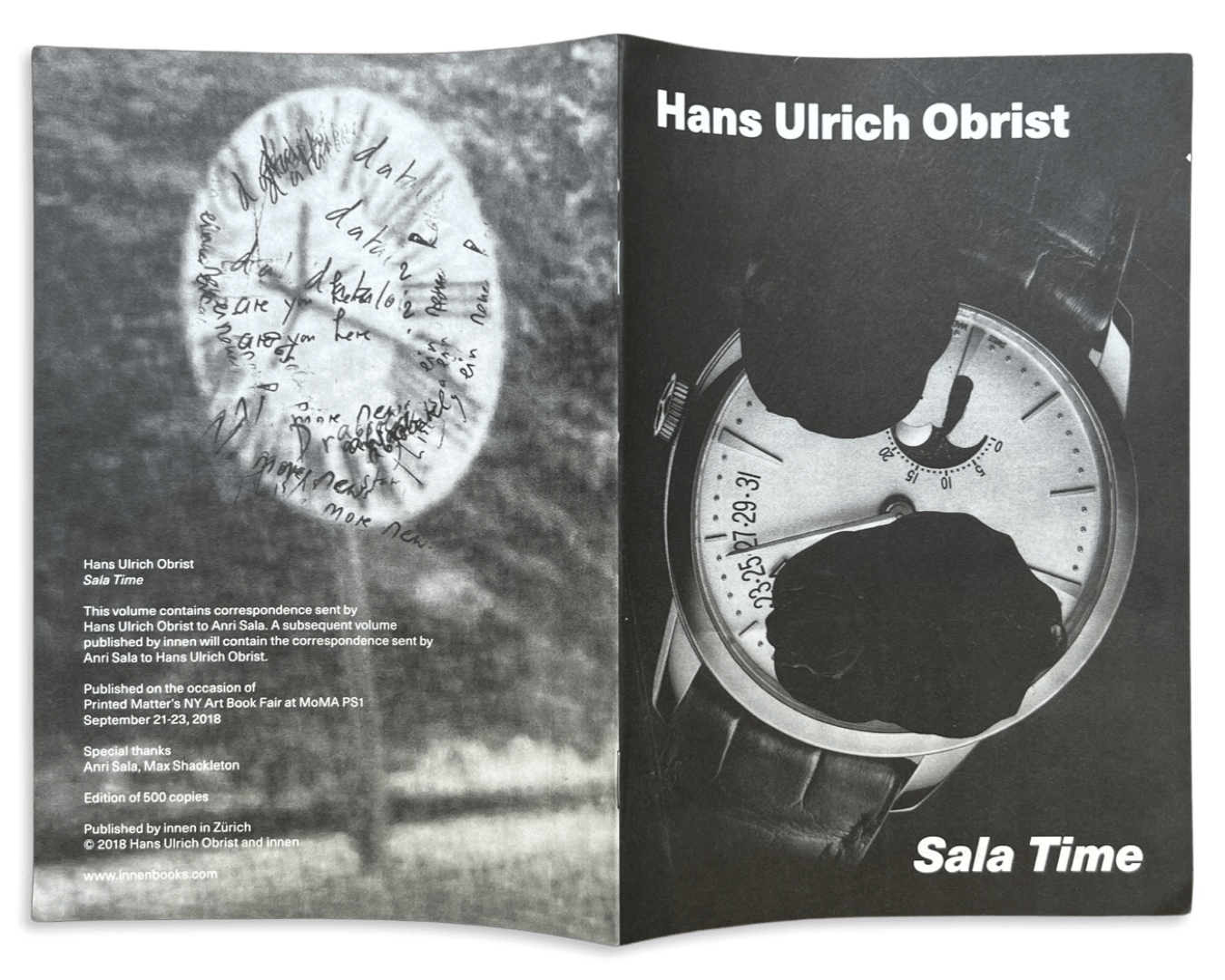 Hans Ulrich Obrist - Sala Time, 2018 zine