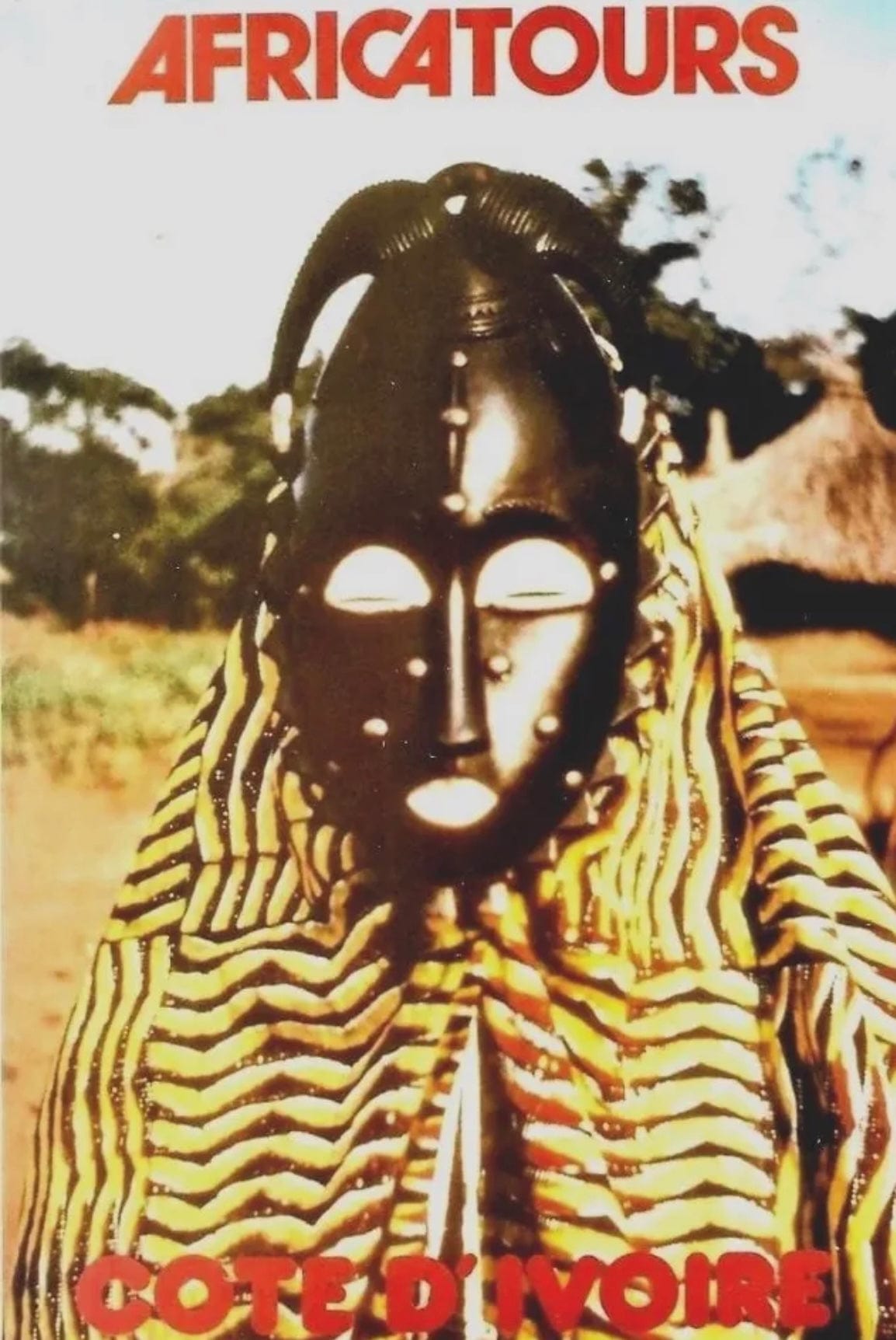 Ivory Coast Africa Mask, 1985