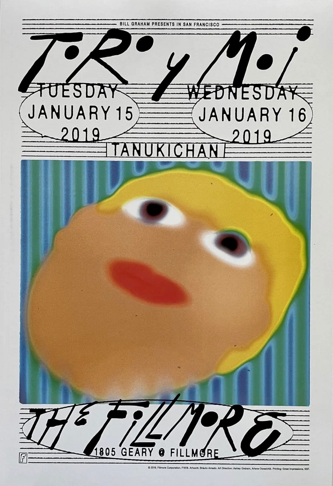 Toro Y Moi Concert poster, 2019